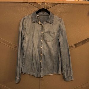Blue Jean button up top